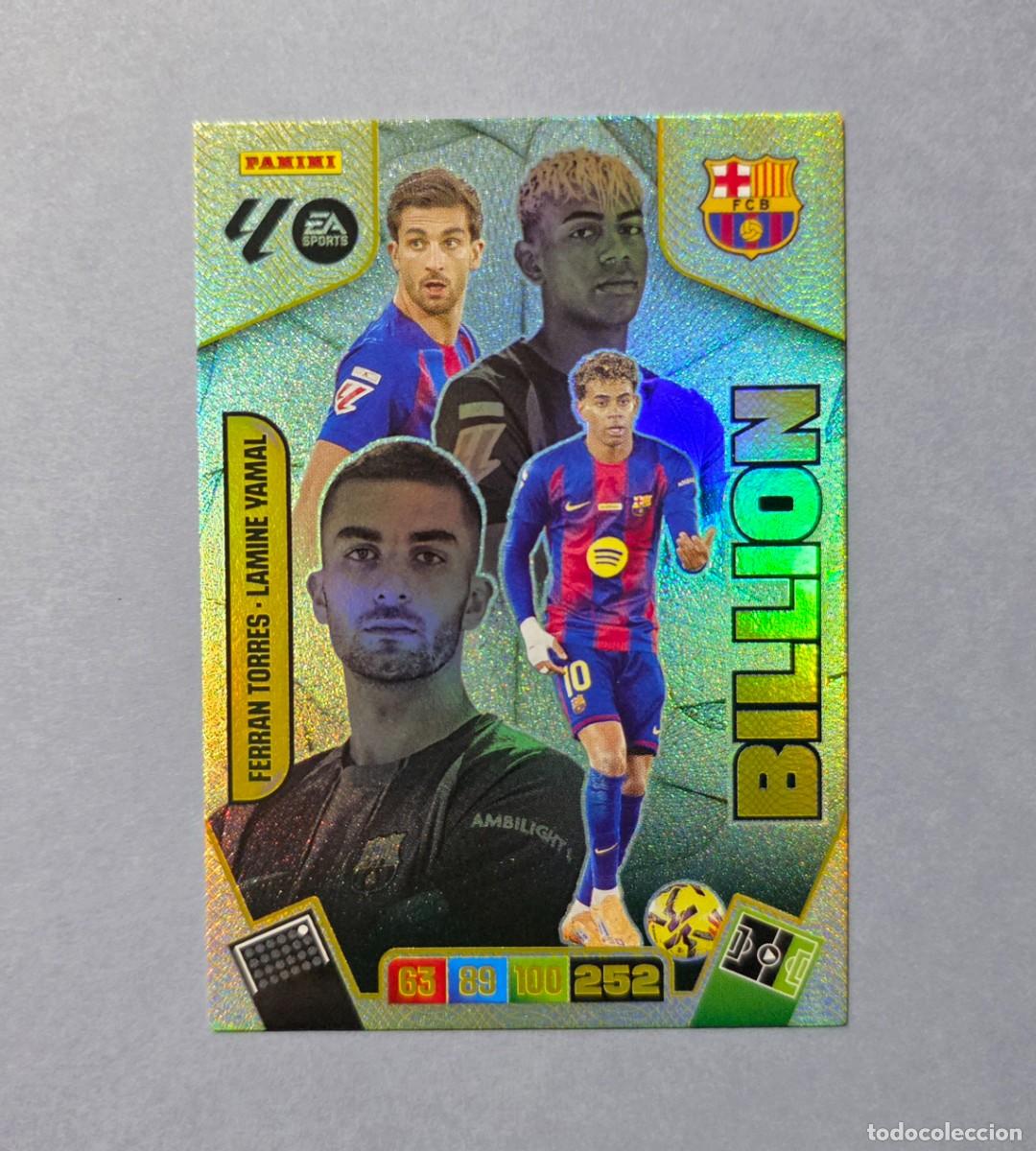 Football Stickers: FERRAN TORRES / LAMINE YAMAL (BILLION) - BARCELONA - ADRENALYN XL 2025-26 - 25/26 (NUEVO)