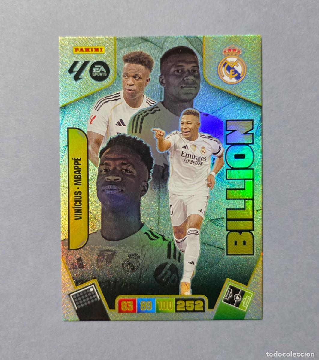 Football Stickers: VIN&Iacute;CIUS / MBAPP&Eacute; (BILLION) - REAL MADRID - ADRENALYN XL 2025-26 - 25/26 (NUEVO)