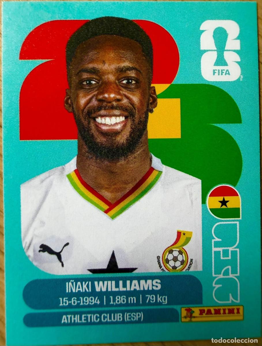 Cromos de F&uacute;tbol: GHA15 GHA 15 I&Ntilde;AKI WILLIAMS GHANA MUNDIAL FIFA WORLD CUP 2026 26 STICKER CROMO PANINI SIN PEGAR
