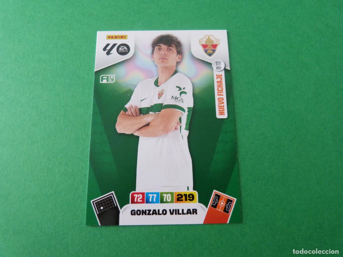 Cromos de F&uacute;tbol: TRADING CARD FUTBOL GONZALO VILLAR ELCHE C.F. N&ordm; 117 BIS LIGA ADRENALYN XL 2025-2026/25-26