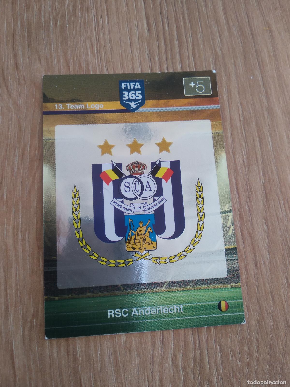 Cromos de F&uacute;tbol: 13 ESCUDO ANDERLECHT CROMO FUTBOL PANINI FIFA 365 2015-2016 ADRENALYN 15-16