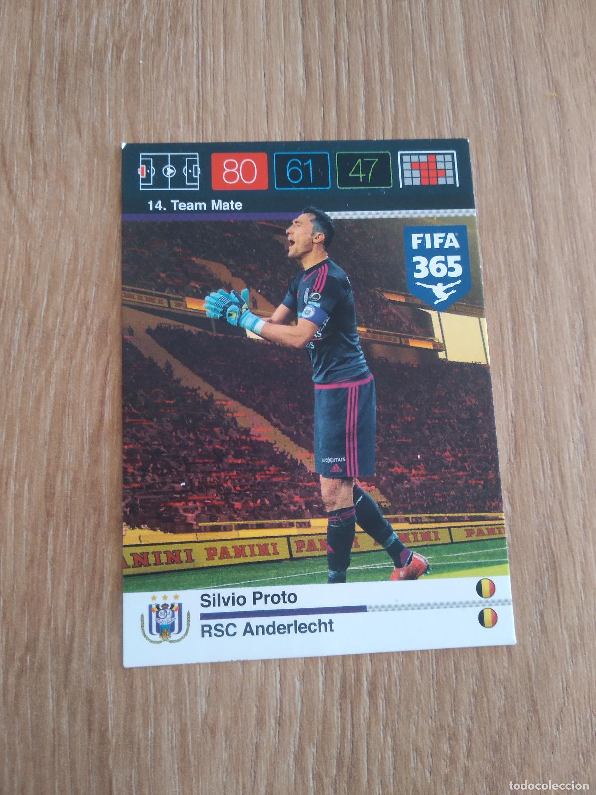 Cromos de F&uacute;tbol: 14 SILVIO PROTO ANDERLECHT CROMO FUTBOL PANINI FIFA 365 2015-2016 ADRENALYN 15-16