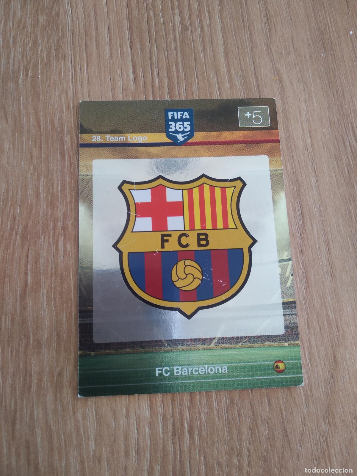 Cromos de F&uacute;tbol: 28 ESCUDO BARCELONA BAR&Ccedil;A CROMO FUTBOL PANINI FIFA 365 2015-2016 ADRENALYN 15-16