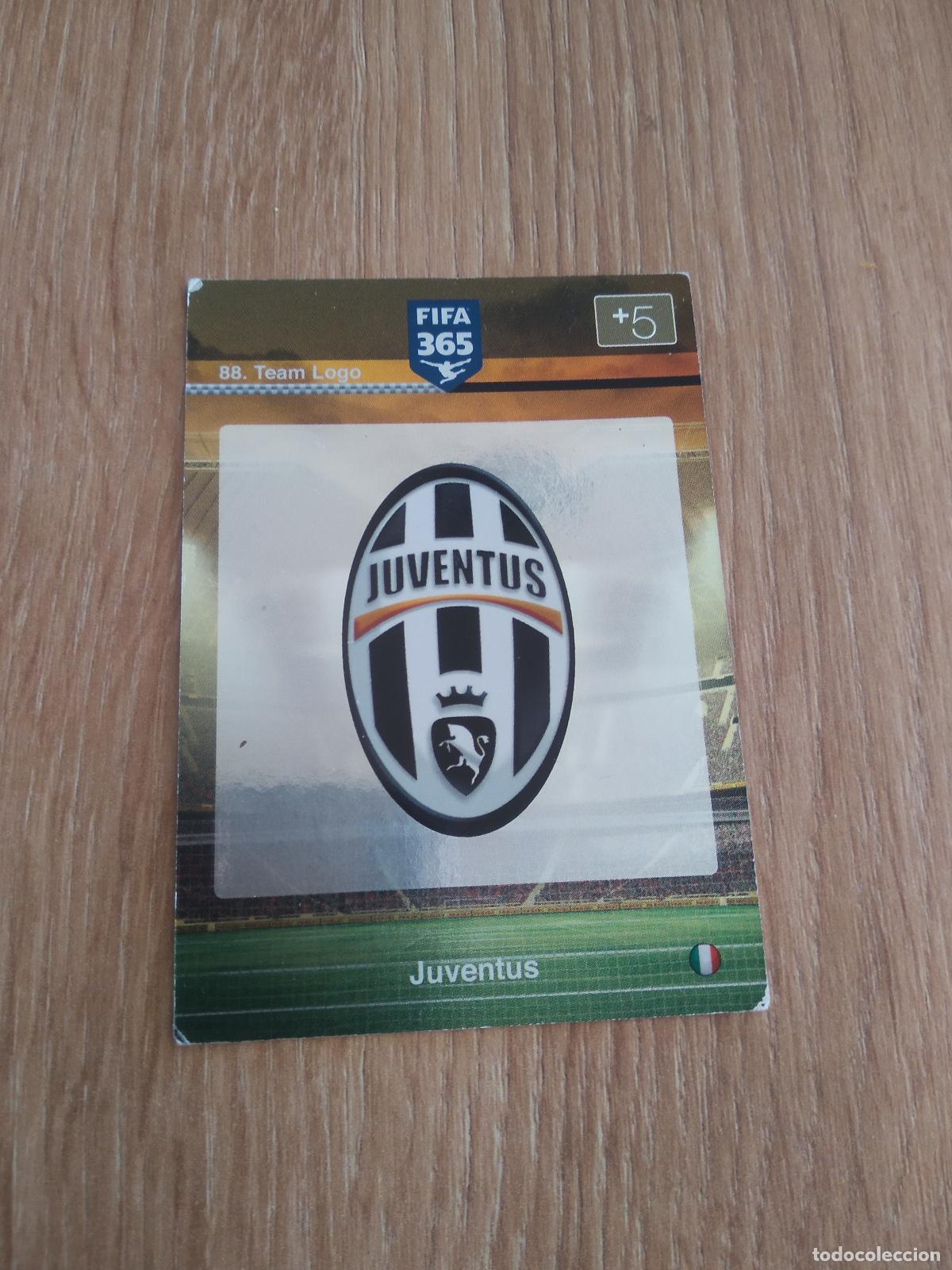 Cromos de F&uacute;tbol: 88 ESCUDO JUVENTUS TURIN CROMO FUTBOL PANINI FIFA 365 2015-2016 ADRENALYN 15-16