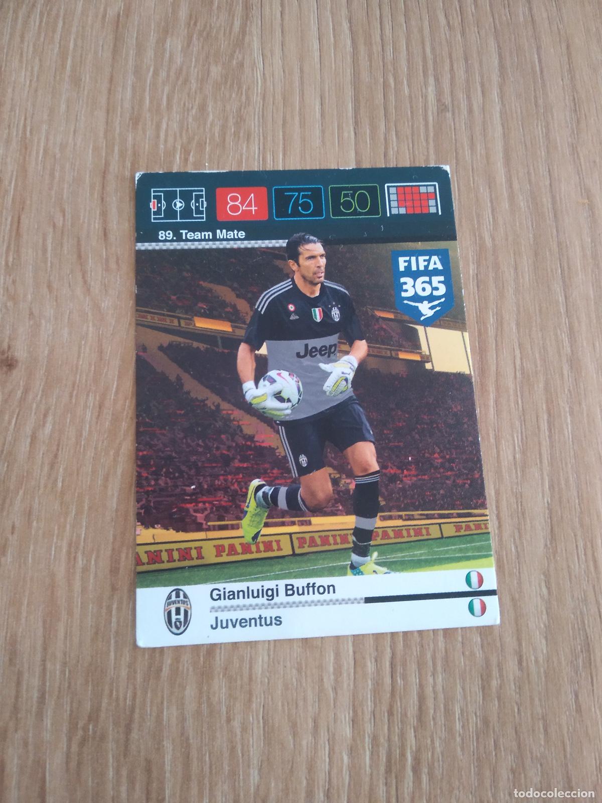Cromos de F&uacute;tbol: 89 BUFFON JUVENTUS TURIN CROMO FUTBOL PANINI FIFA 365 2015-2016 ADRENALYN 15-16