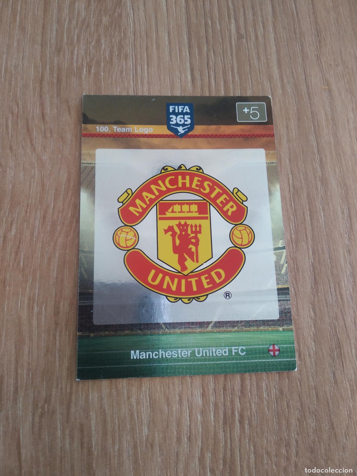 Cromos de F&uacute;tbol: 100 ESCUDO MANCHESTER UNITED CROMO FUTBOL PANINI FIFA 365 2015-2016 ADRENALYN 15-16