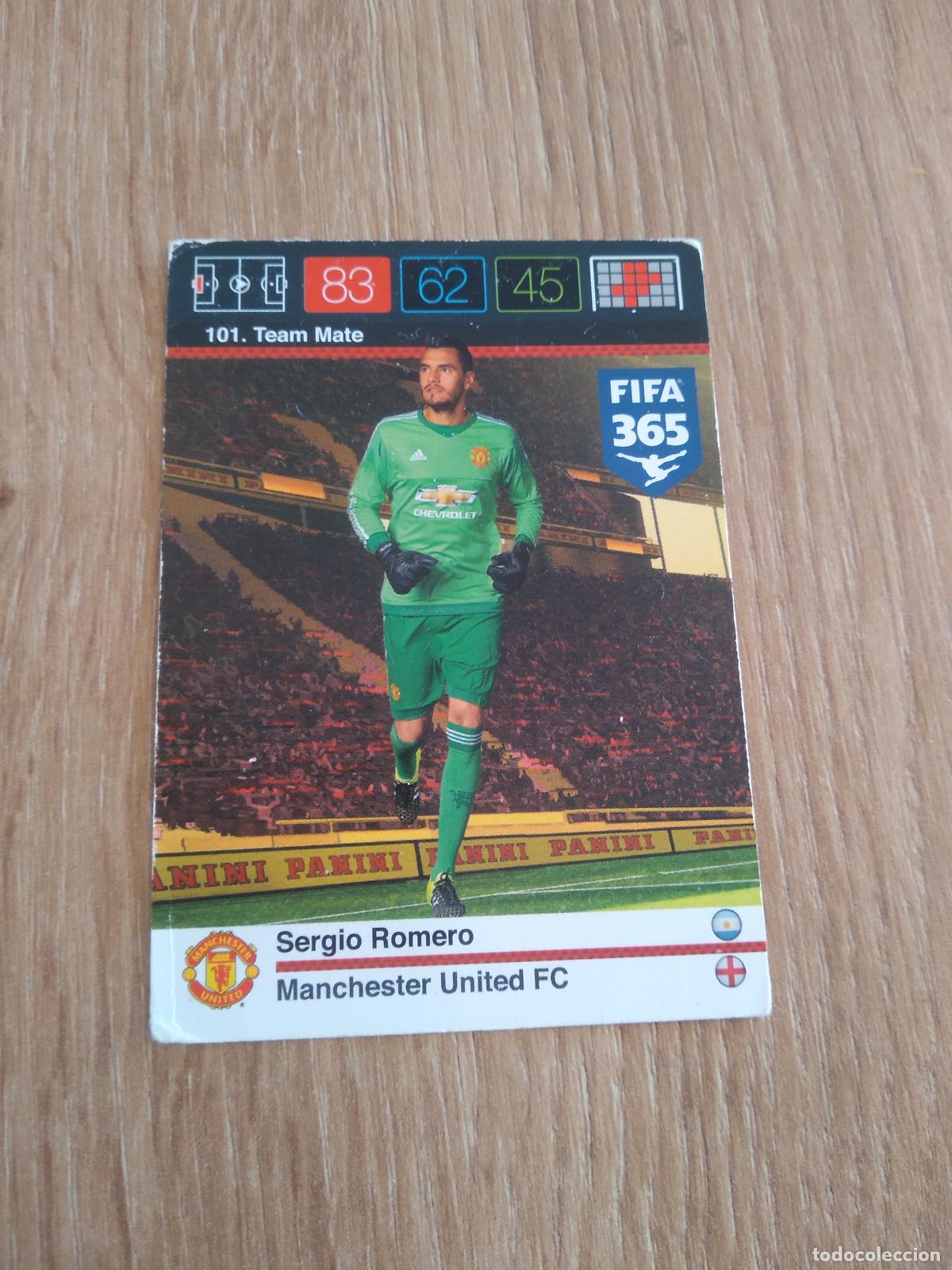 Cromos de F&uacute;tbol: 101 SERGIO ROMERO MANCHESTER UNITED CROMO FUTBOL PANINI FIFA 365 2015-2016 ADRENALYN 15-16