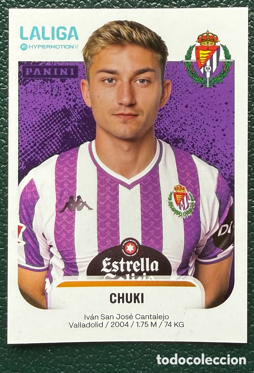Cartes &agrave; collectionner de Football: 395A CHUKI REAL VALLADOLID CROMOS ALBUM LA LIGA HYPERMOTION 2025 2026 25 26 PANINI