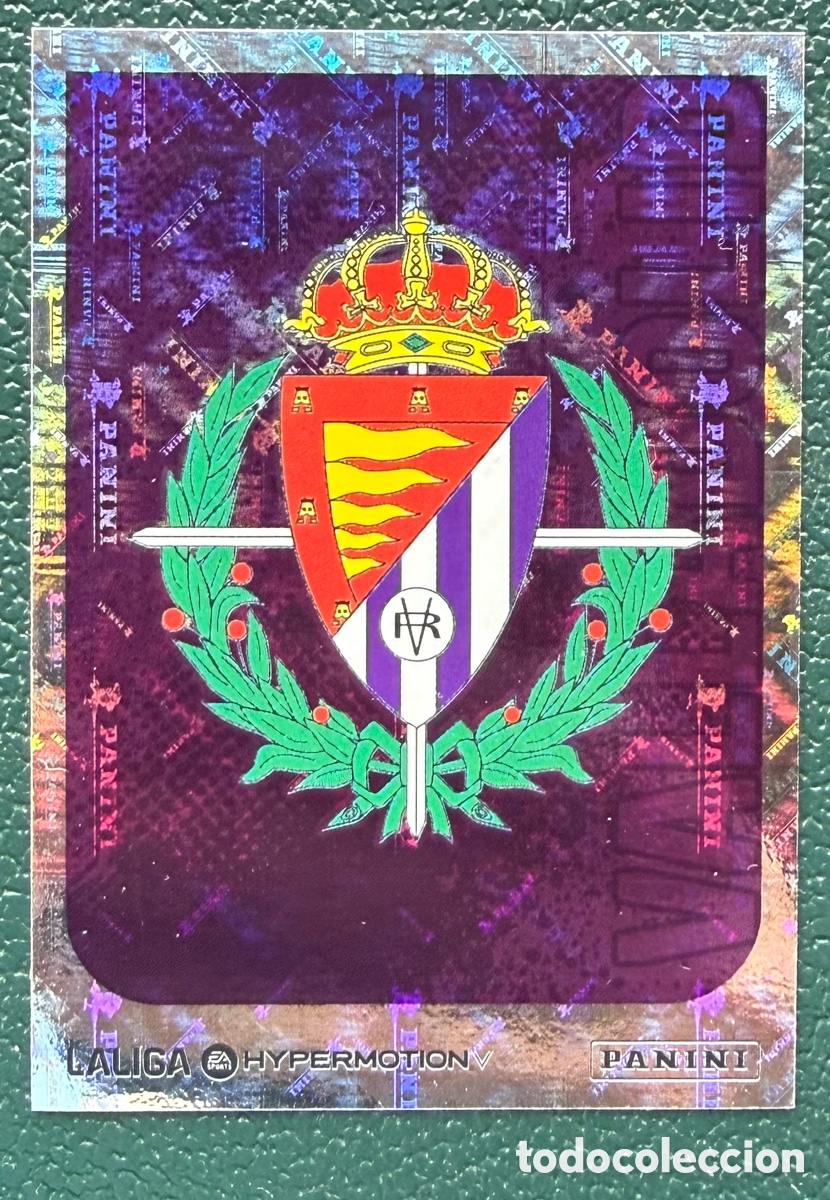 Cromos de f&uacute;tbol: 382 ESCUDO REAL VALLADOLID CROMOS ALBUM LA LIGA HYPERMOTION 2025 2026 25 26 PANINI