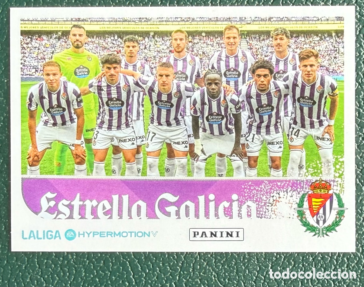 Cromos de f&uacute;tbol: 383 ALINEACION REAL VALLADOLID CROMOS ALBUM LA LIGA HYPERMOTION 2025 2026 25 26 PANINI