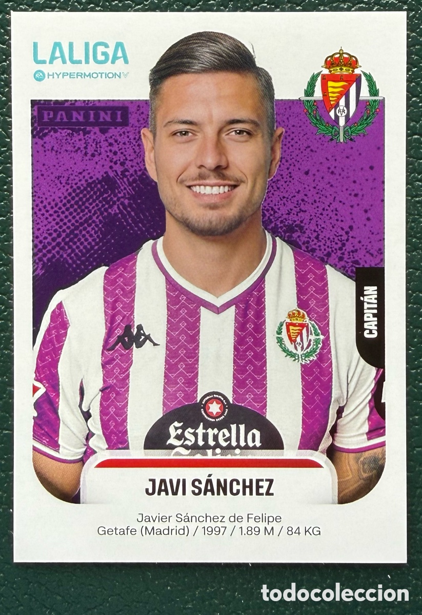 Cromos de f&uacute;tbol: 388A JAVI SANCHEZ REAL VALLADOLID CROMOS ALBUM LA LIGA HYPERMOTION 2025 2026 25 26 PANINI