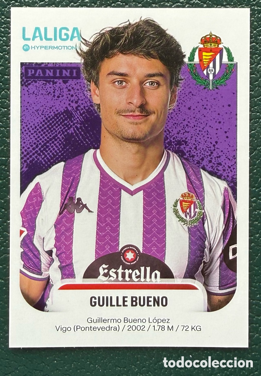 Cromos de f&uacute;tbol: 390 GUILLE BUENO REAL VALLADOLID CROMOS ALBUM LA LIGA HYPERMOTION 2025 2026 25 26 PANINI