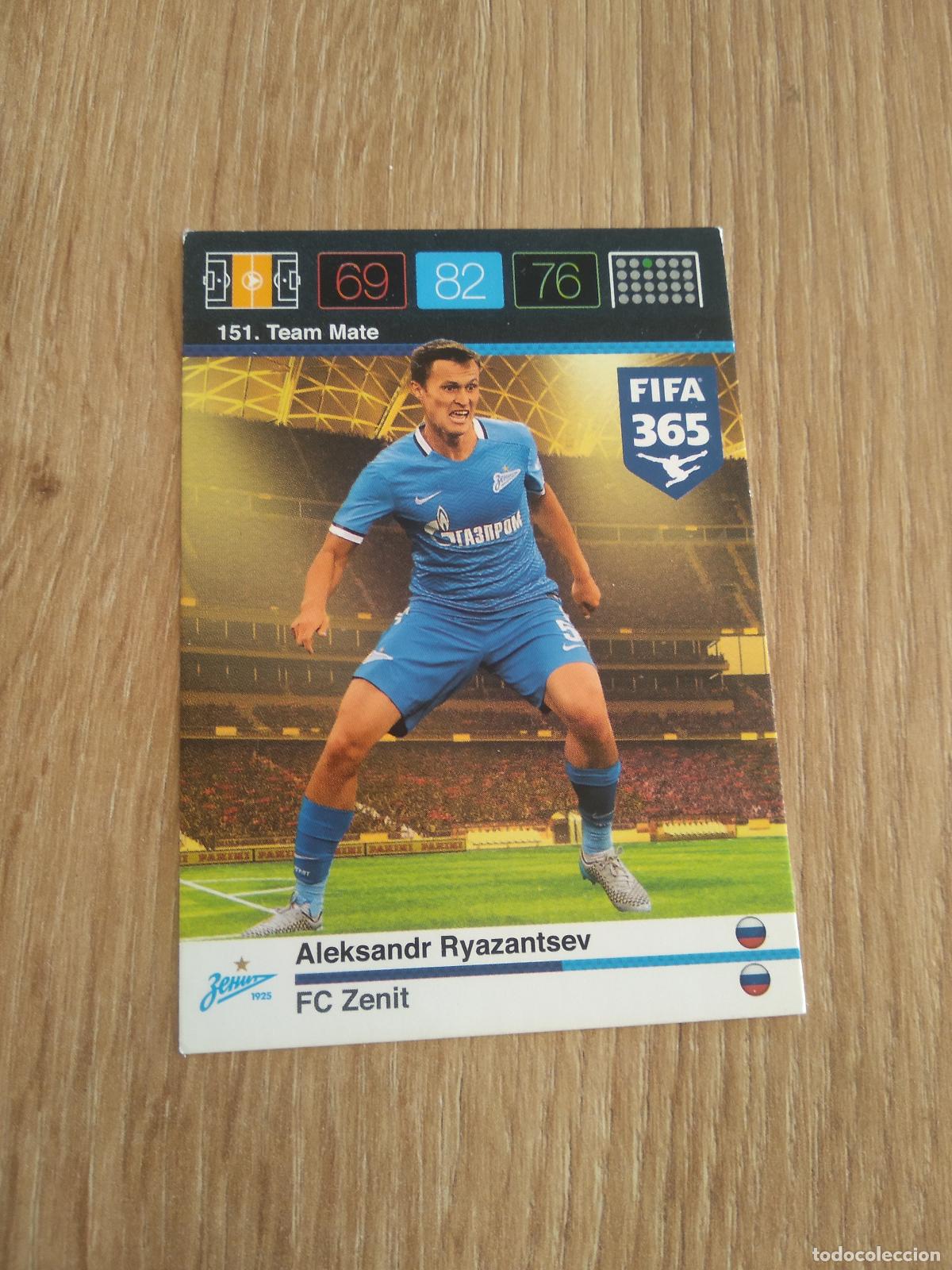 Cromos de F&uacute;tbol: 151 RYAZANTSEV ZENIT CROMO FUTBOL PANINI FIFA 365 2015-2016 ADRENALYN 15-16