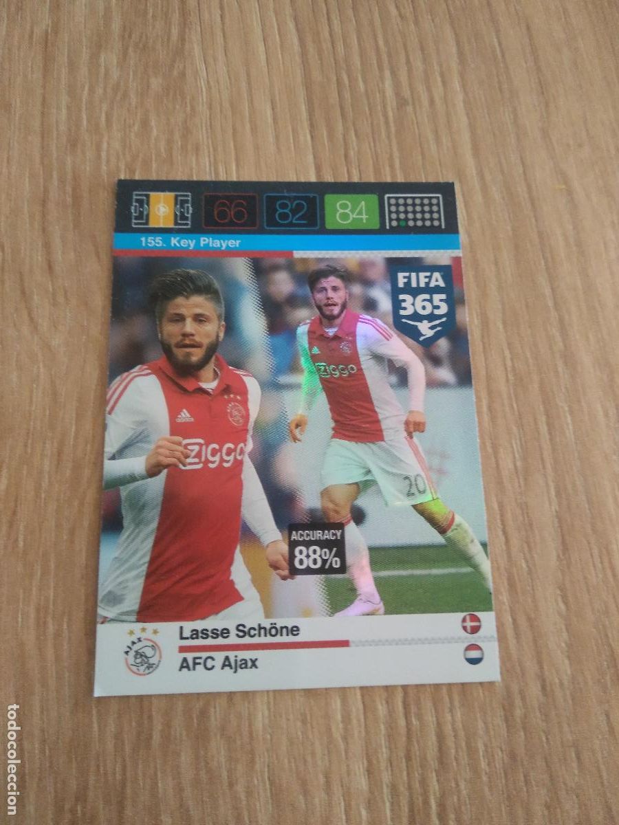 Cromos de F&uacute;tbol: 155 LASSE SCHONE AJAX CROMO FUTBOL PANINI FIFA 365 2015-2016 ADRENALYN 15-16