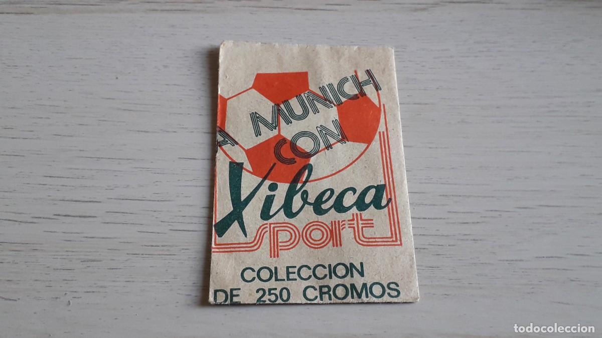 Cromos de F&uacute;tbol: Sobre cromos, Album F&uacute;tbol A Munich con Xibeca, Mundial, cervezas Xibeca, original a&ntilde;o 1974.