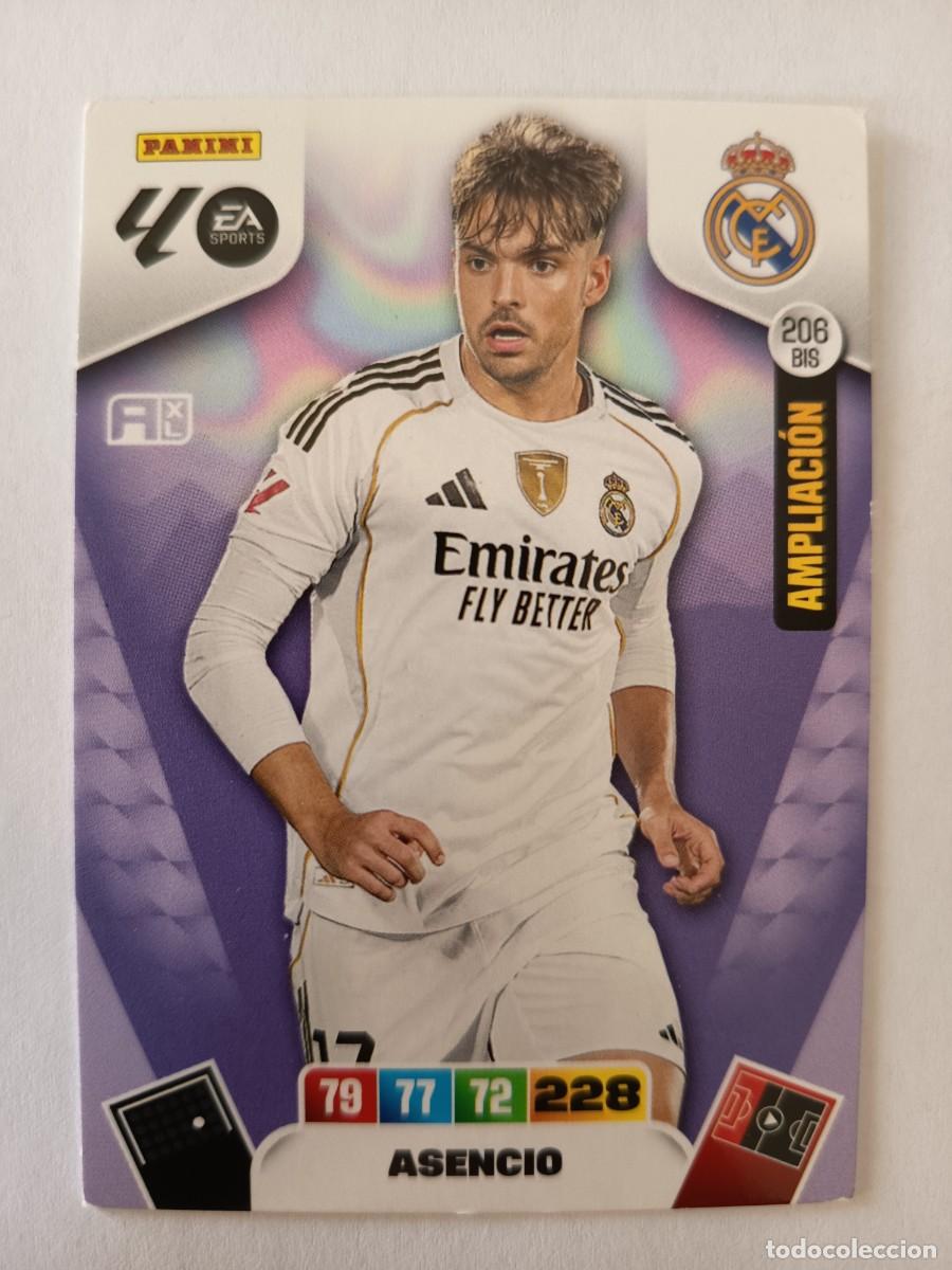 Cromos de F&uacute;tbol: CARD 206 BIS RA&Uacute;L ASENCIO REAL MADRID AMPLIACI&Oacute;N - ADRENALYN XL 2025 2026 25 26 PANINI LIGA