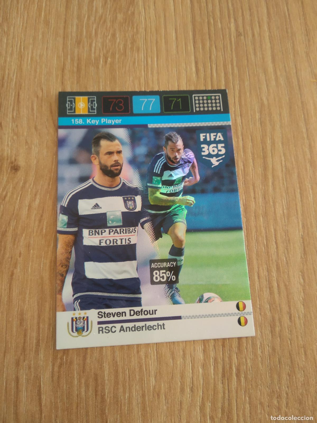 Cromos de F&uacute;tbol: 158 STEVEN DEFOUR ANDERLECHT CROMO FUTBOL PANINI FIFA 365 2015-2016 ADRENALYN 15-16