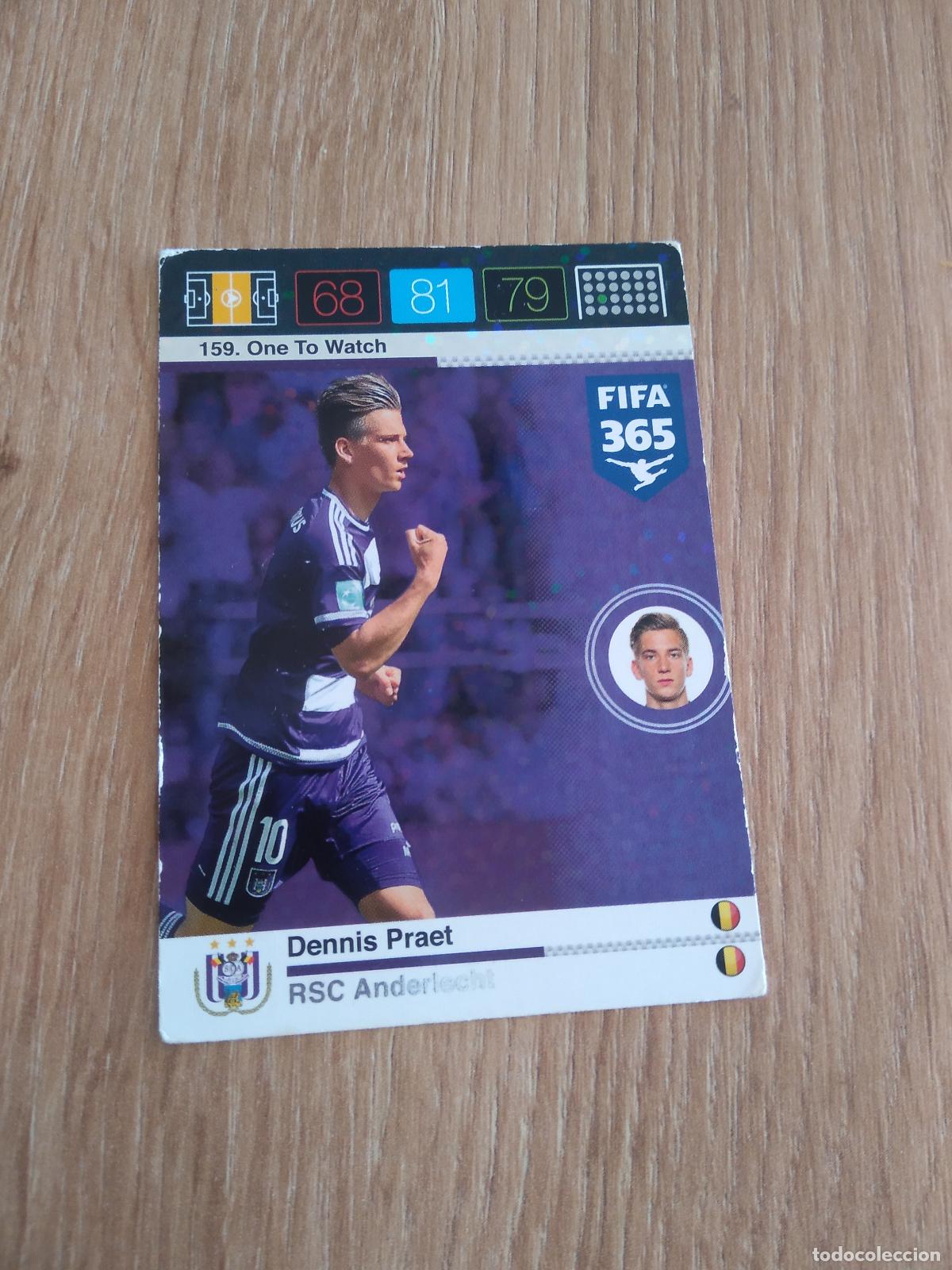 Cromos de F&uacute;tbol: 159 DENNIS PRAET ANDERLECHT CROMO FUTBOL PANINI FIFA 365 2015-2016 ADRENALYN 15-16
