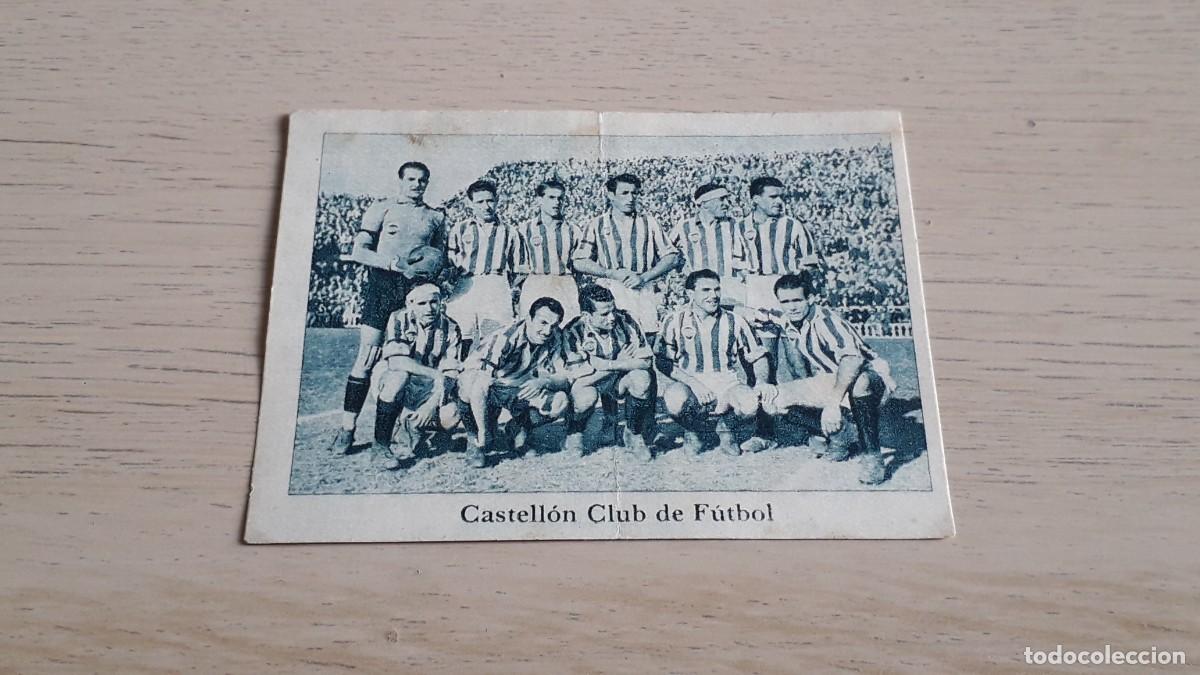 Fu&szlig;ball-Sticker: Alineaci&oacute;n Castell&oacute;n CF, F&uacute;tbol Liga 42 43 / 1942 1943 Album Carnet Equipo Casulleras. Sin pegar