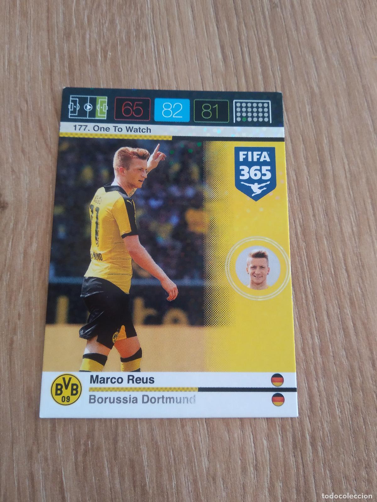 Cromos de F&uacute;tbol: 177 MARCO REUS BORUSSIA DORTMUND CROMO FUTBOL PANINI FIFA 365 2015-2016 ADRENALYN 15-16