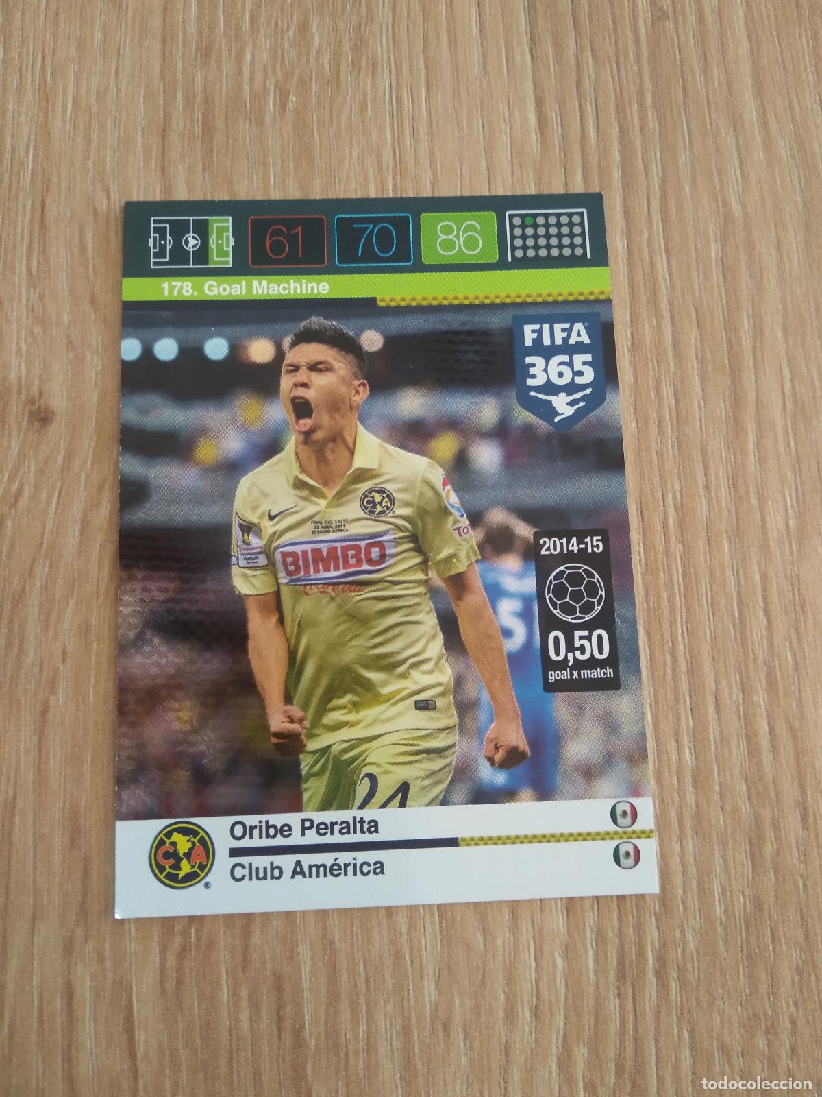 Cromos de F&uacute;tbol: 178 ORIBE PERALTA CLUB AMERICA CROMO FUTBOL PANINI FIFA 365 2015-2016 ADRENALYN 15-16