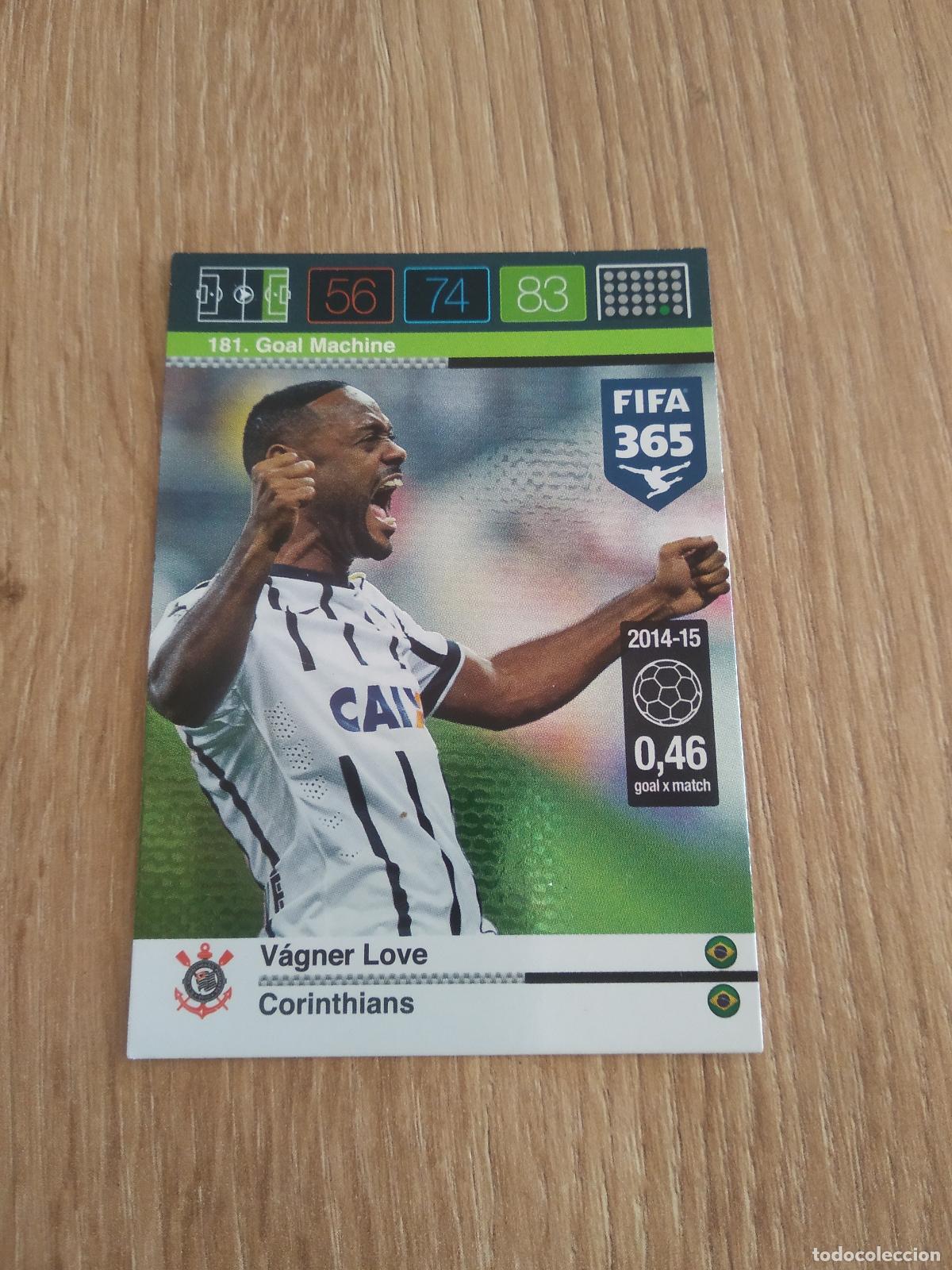 Cromos de F&uacute;tbol: 181 VAGNER LOVE CORINTHIANS CROMO FUTBOL PANINI FIFA 365 2015-2016 ADRENALYN 15-16