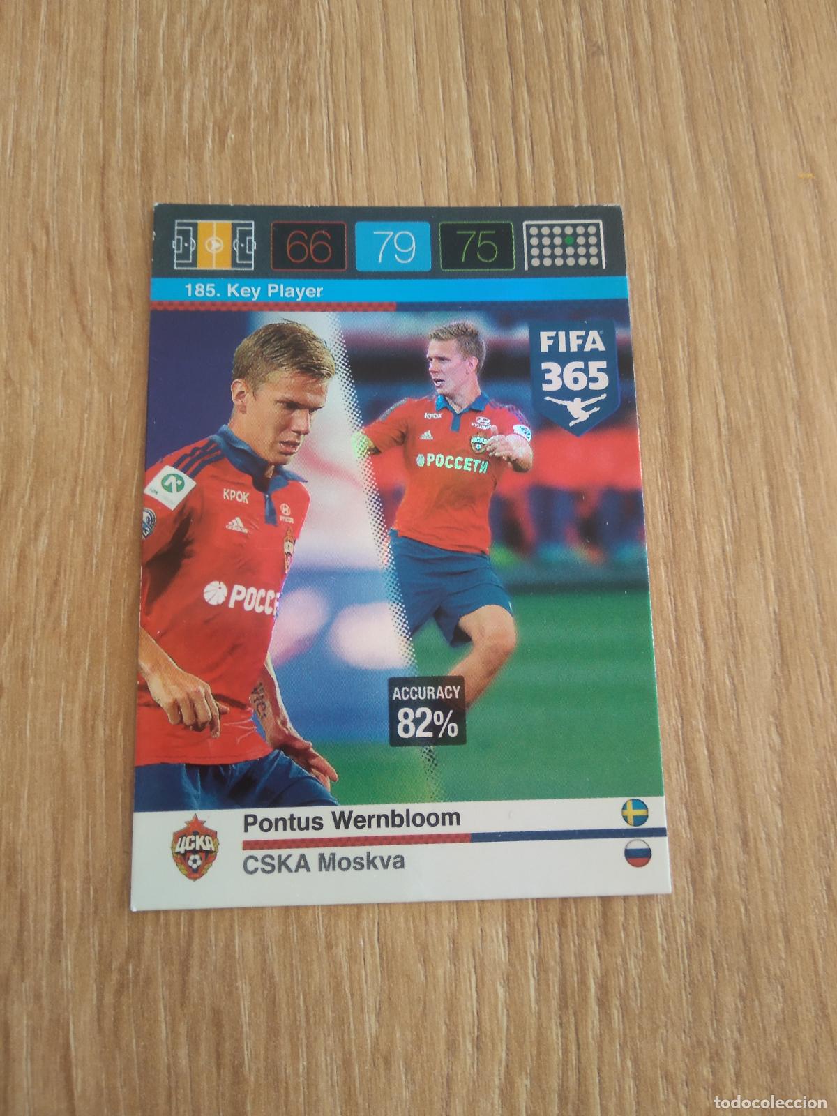 Cromos de F&uacute;tbol: 185 PONTUS WERNBLOOM CSKA MOSCU CROMO FUTBOL PANINI FIFA 365 2015-2016 ADRENALYN 15-16