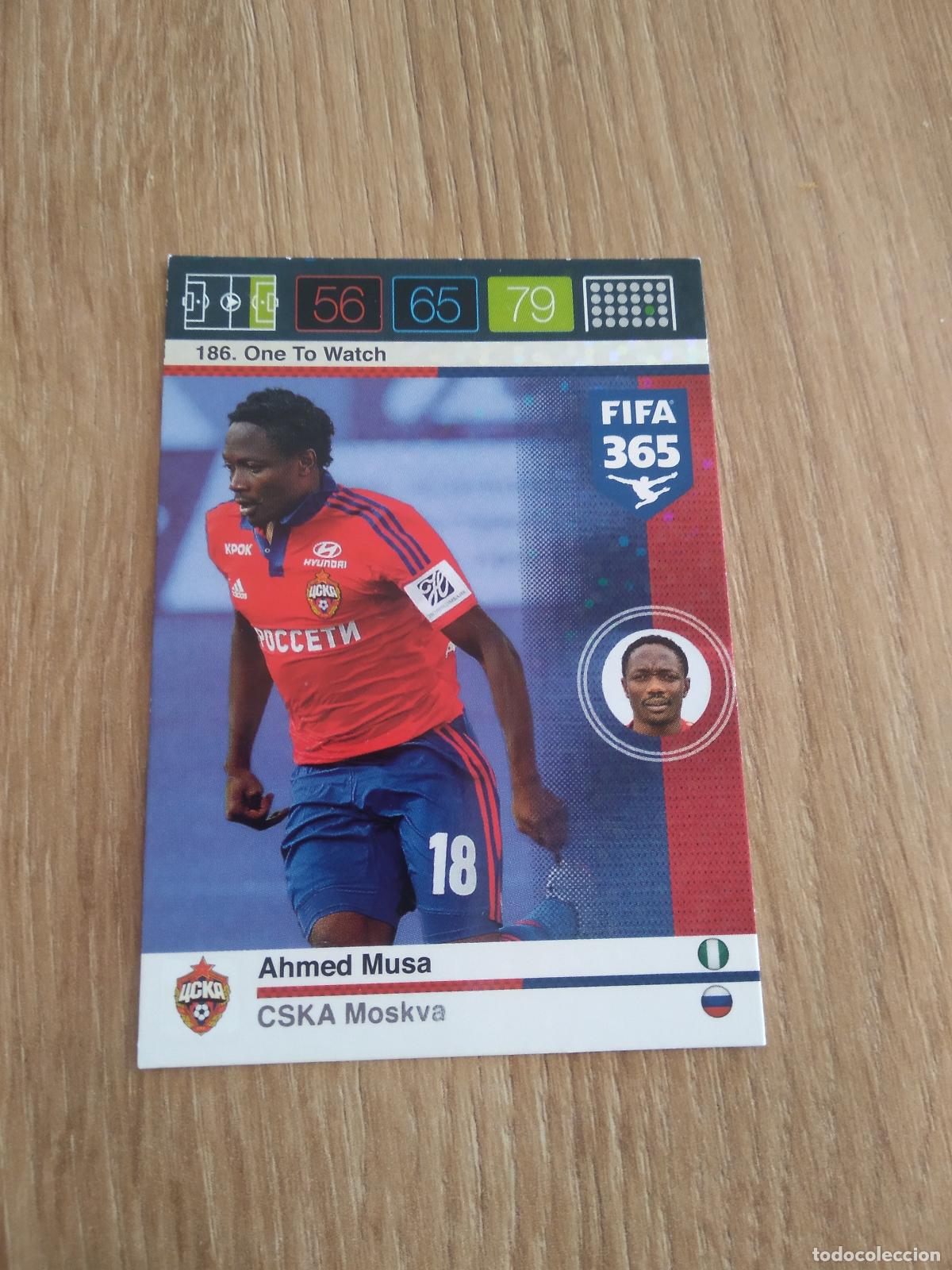 Cartes &agrave; collectionner de Football: 186 AHMED MUSA CSKA MOSCU CROMO FUTBOL PANINI FIFA 365 2015-2016 ADRENALYN 15-16