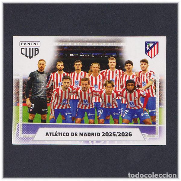 Cartes &agrave; collectionner de Football: PANINI CLUB 2025 2026 25 26 ATL&Eacute;TICO MADRID GRIEZMANN OBLAK ALINEACI&Oacute;N 2 LIGA ALBUM COLECCI&Oacute;N