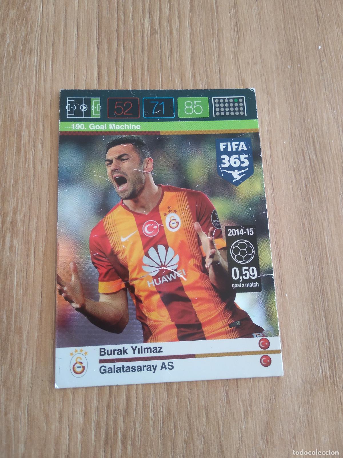 Cartes &agrave; collectionner de Football: 190 BURAK YILMAZ GALATASARAY CROMO FUTBOL PANINI FIFA 365 2015-2016 ADRENALYN 15-16
