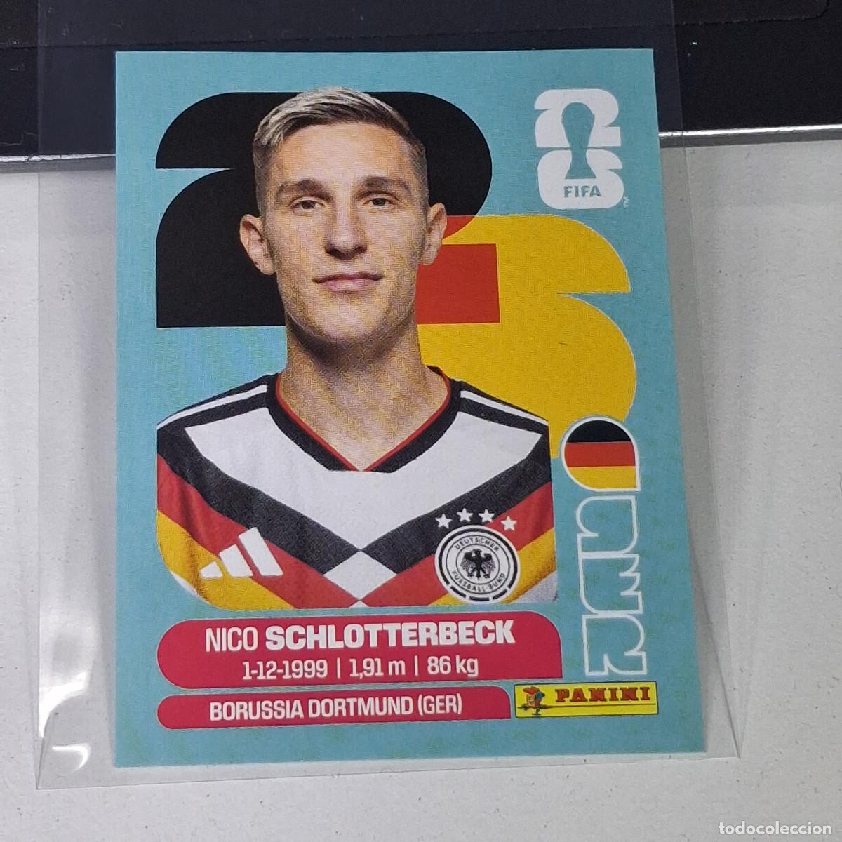 Fu&szlig;ball-Sticker: B12 GER5 NICO SCHLOTTERBECK 5 ALEMANIA GERMANY GER MUNDIAL FIFA WORLD CUP 2026 STICKER PANINI