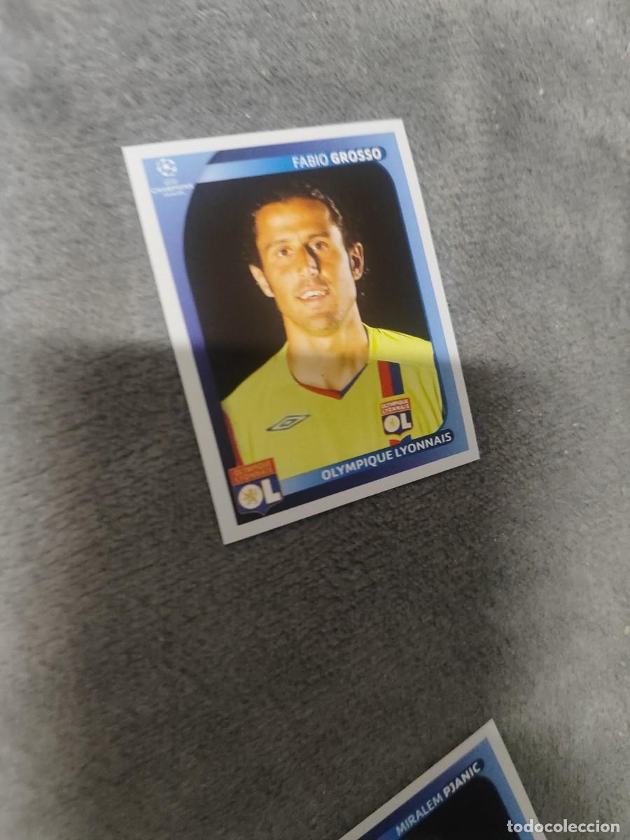 Football Stickers: 355 CHAMPIONS LEAGUE 08 09 PANINI FABIO GROSSO - OLYMPIQUE LYONNAIS LYON - 2008 2009 UCL UEFA