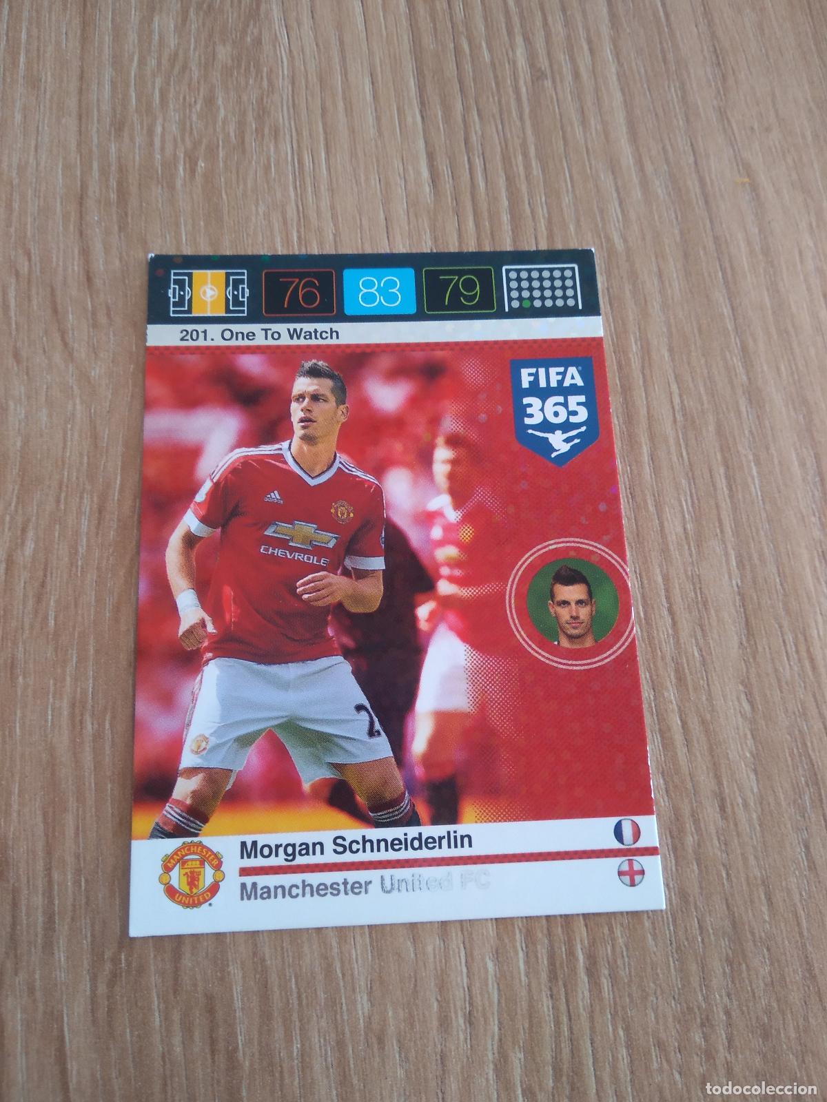 Cromos de F&uacute;tbol: 201 SCHNEIDERLIN MANCHESTER UNITED CROMO FUTBOL PANINI FIFA 365 2015-2016 ADRENALYN 15-16