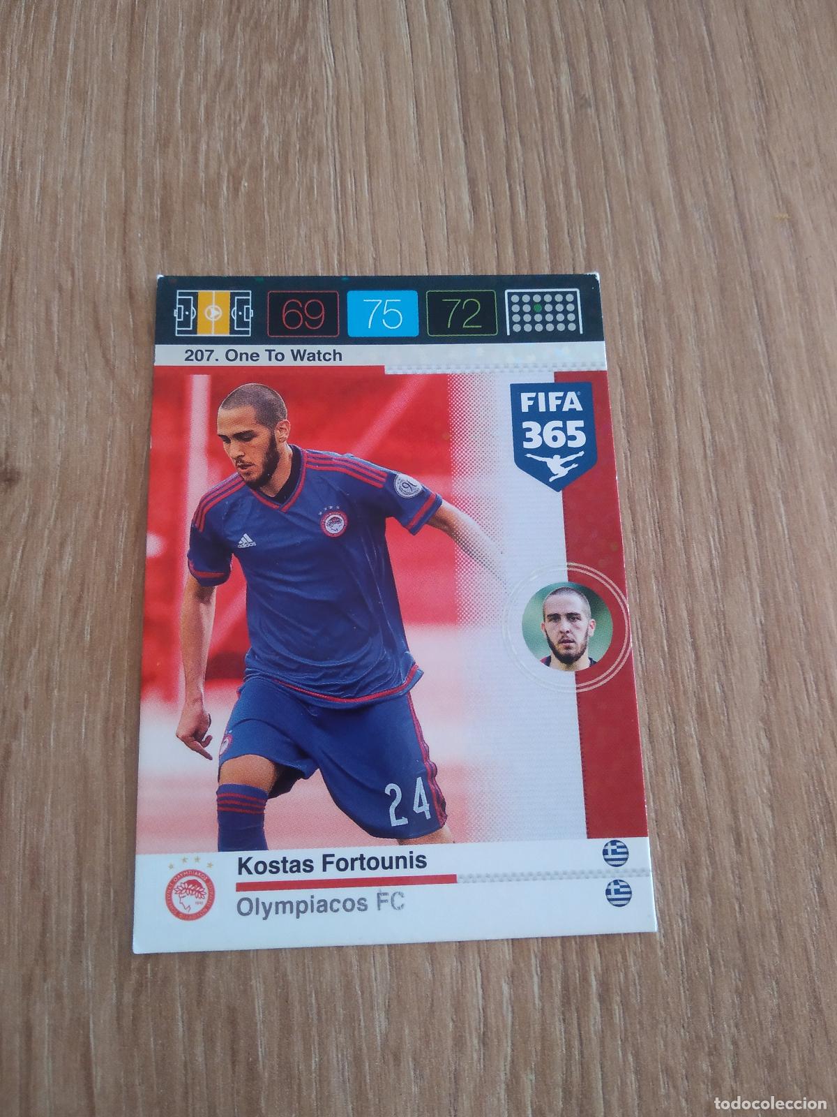 Cromos de F&uacute;tbol: 207 KOSTAS FORTOUNIS OLYMPIACOS CROMO FUTBOL PANINI FIFA 365 2015-2016 ADRENALYN 15-16