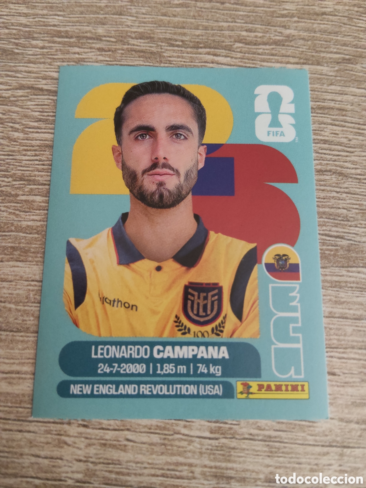 Cromos de F&uacute;tbol: Panini mundial 2026 ECU 15 Leandro Campana Ecuador