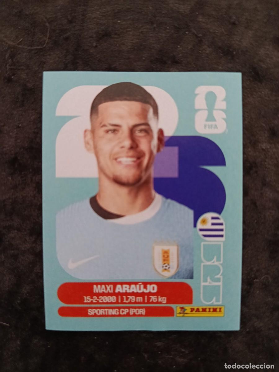 Cromos de F&uacute;tbol: FIFA WORLD CUP 2026 PANINI. #URU 16. MAXI ARA&Uacute;JO. URUGUAY.