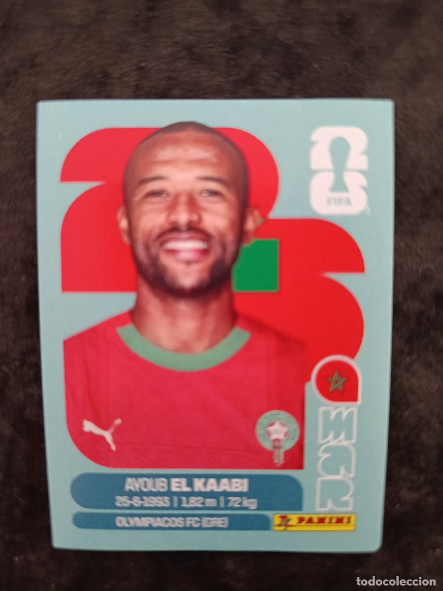 Cromos de F&uacute;tbol: FIFA WORLD CUP 2026 PANINI. #MAR 20. AYOUB EL KAABI MARRUECOS.