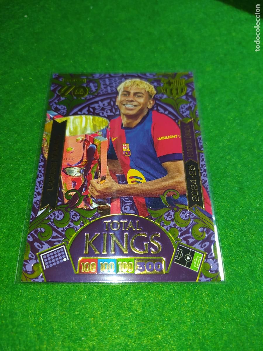 Cromos de F&uacute;tbol: adrenalyn xl 2025 2026 TOTAL KING - EDICION UNICA - LAMINE YAMAL - FC BARCELONA - 2024/25