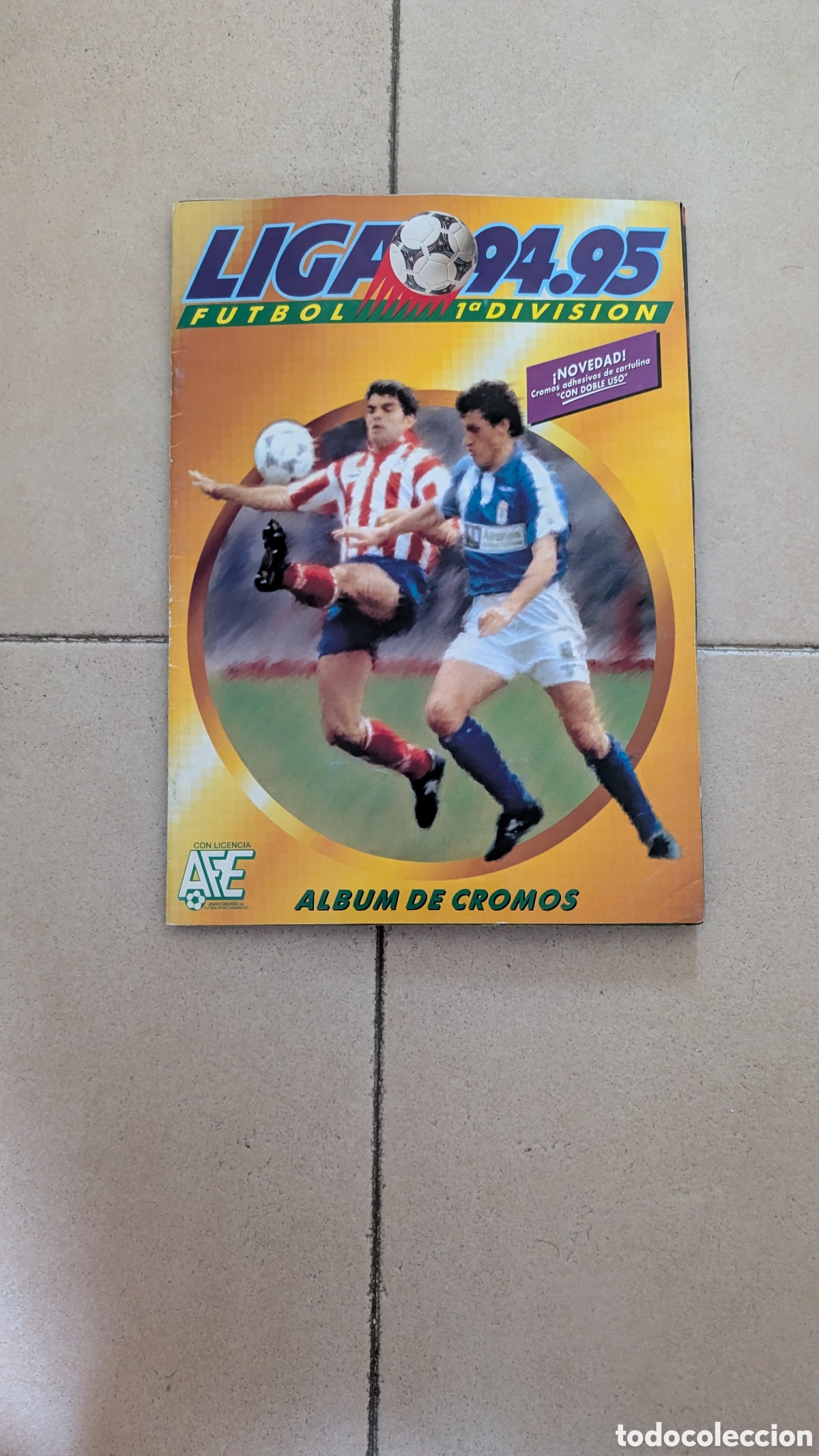 Cromos de F&uacute;tbol: ALBUM INCOMPLETO LIGA ESTE 1994/95 94 95 CON 16 FICHAJES Y MUCHOS CROMOS Y DOBLES PEGADOS