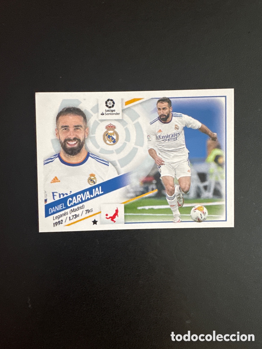 Cromos de F&uacute;tbol: CARVAJAL REAL MADRID NUMERO 5 LIGA ESTE 2022 2023