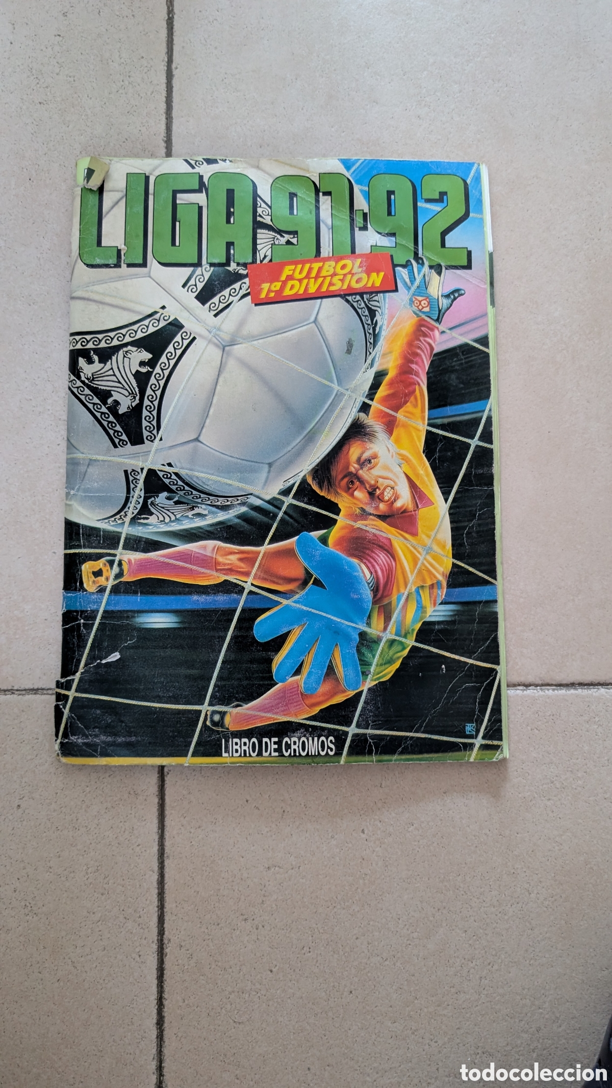 Cromos de F&uacute;tbol: ALBUM INCOMPLETO LIGA ESTE 1991/92 91 92 CON BASTANTES CROMOS PEGADOS