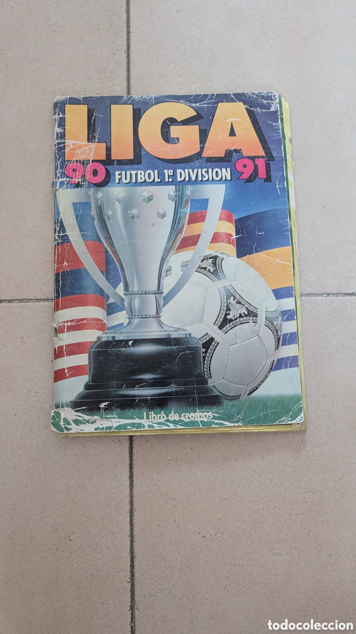 Cromos de F&uacute;tbol: ALBUM INCOMPLETO LIGA ESTE 1990/91 90 91 REGULAR ESTADO DE CONSERVACI&Oacute;N