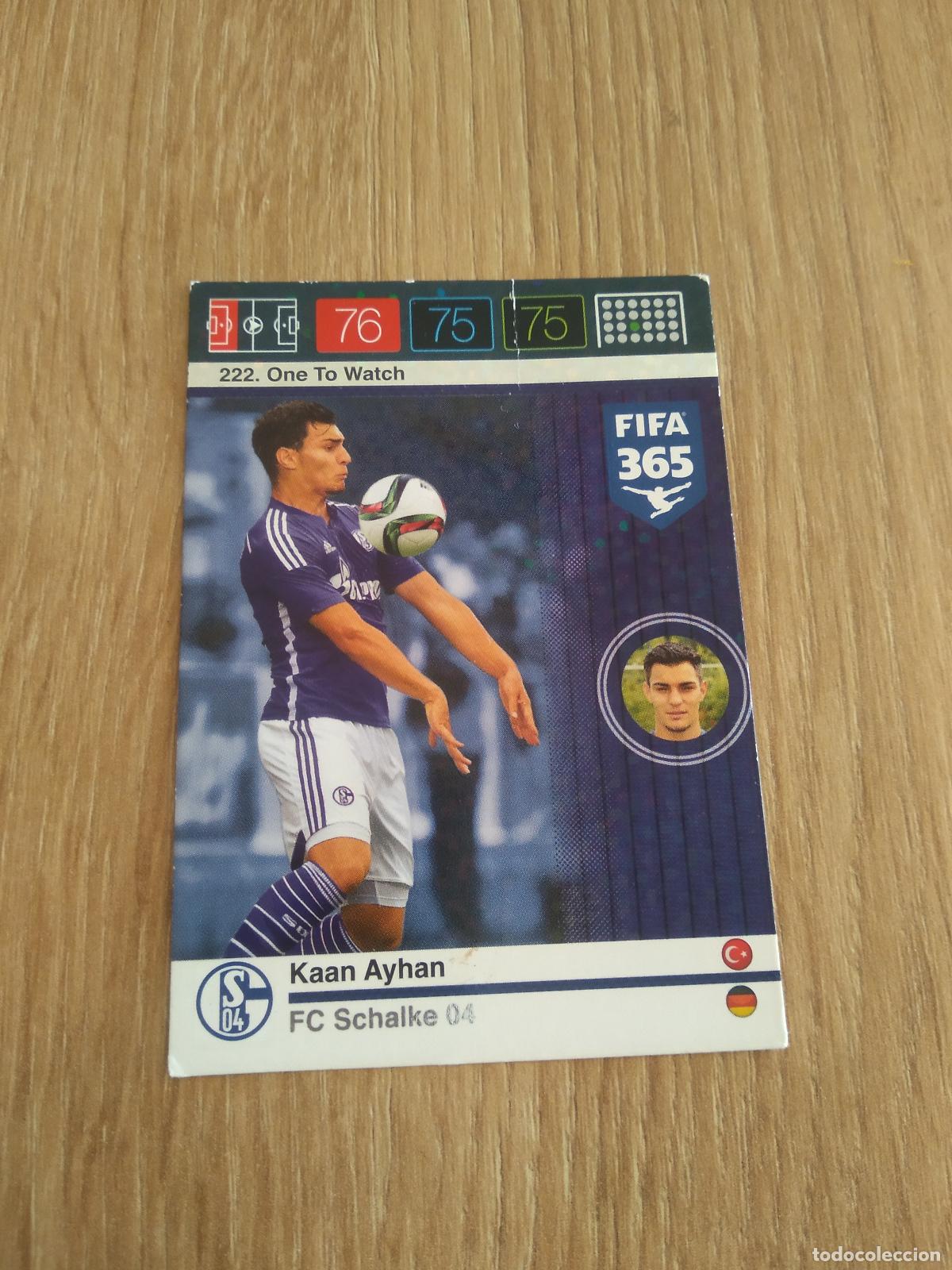 Cromos de F&uacute;tbol: 222 KAAN AYHAN SCHALKE 04 CROMO FUTBOL PANINI FIFA 365 2015-2016 ADRENALYN 15-16