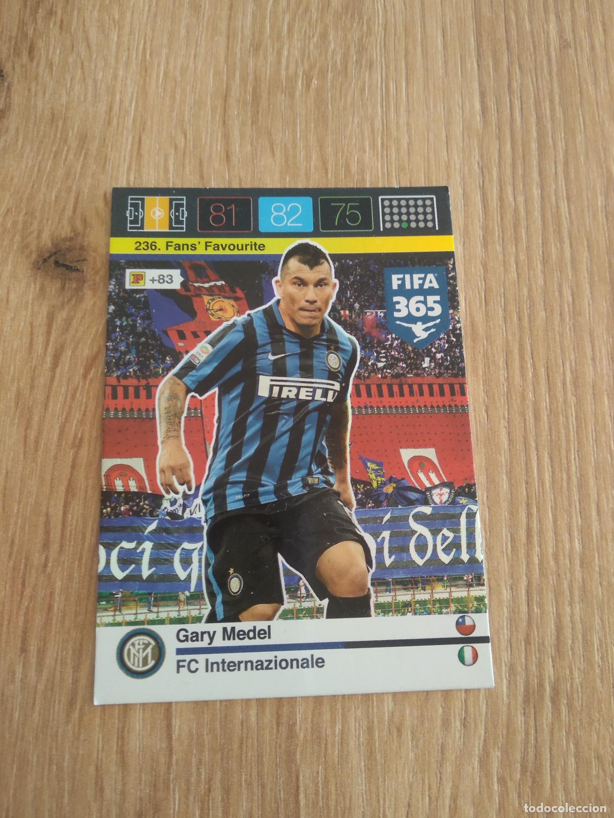 Cromos de F&uacute;tbol: 236 GARY MEDEL INTER MILAN CROMO FUTBOL PANINI FIFA 365 2015-2016 ADRENALYN 15-16