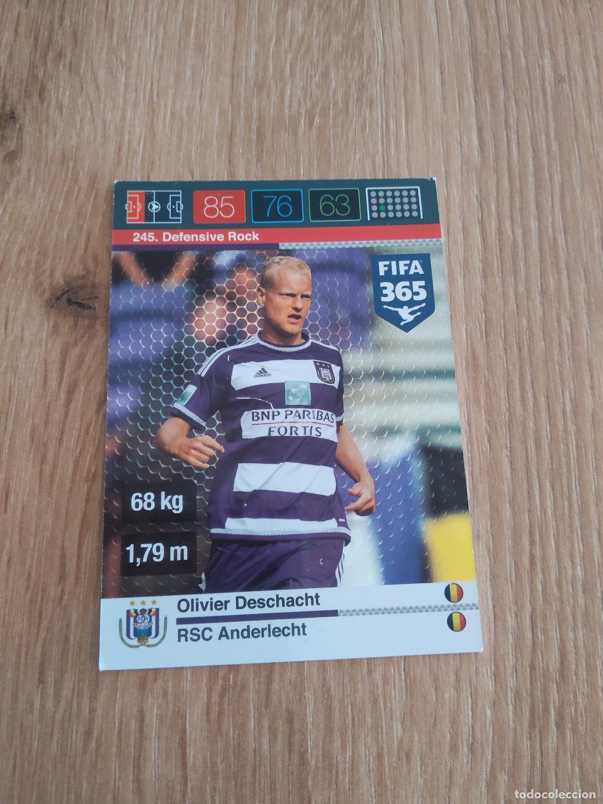 Cromos de F&uacute;tbol: 245 OLIVIER DESCHACHT ANDERLECHT CROMO FUTBOL PANINI FIFA 365 2015-2016 ADRENALYN 15-16