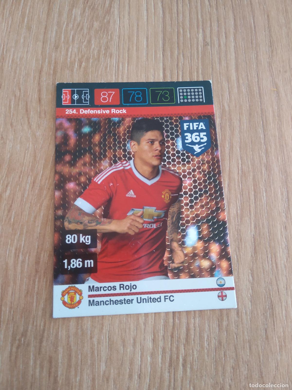 Cromos de F&uacute;tbol: 254 MARCOS ROJO MANCHESTER UNITED CROMO FUTBOL PANINI FIFA 365 2015-2016 ADRENALYN 15-16