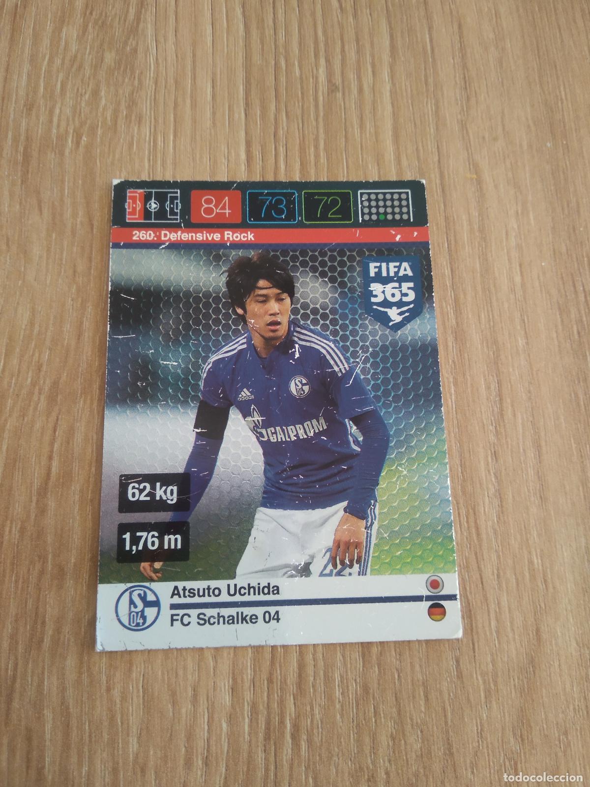 Cromos de F&uacute;tbol: 260 ATSUTO UCHIDA SCHALKE 04 CROMO FUTBOL PANINI FIFA 365 2015-2016 ADRENALYN 15-16