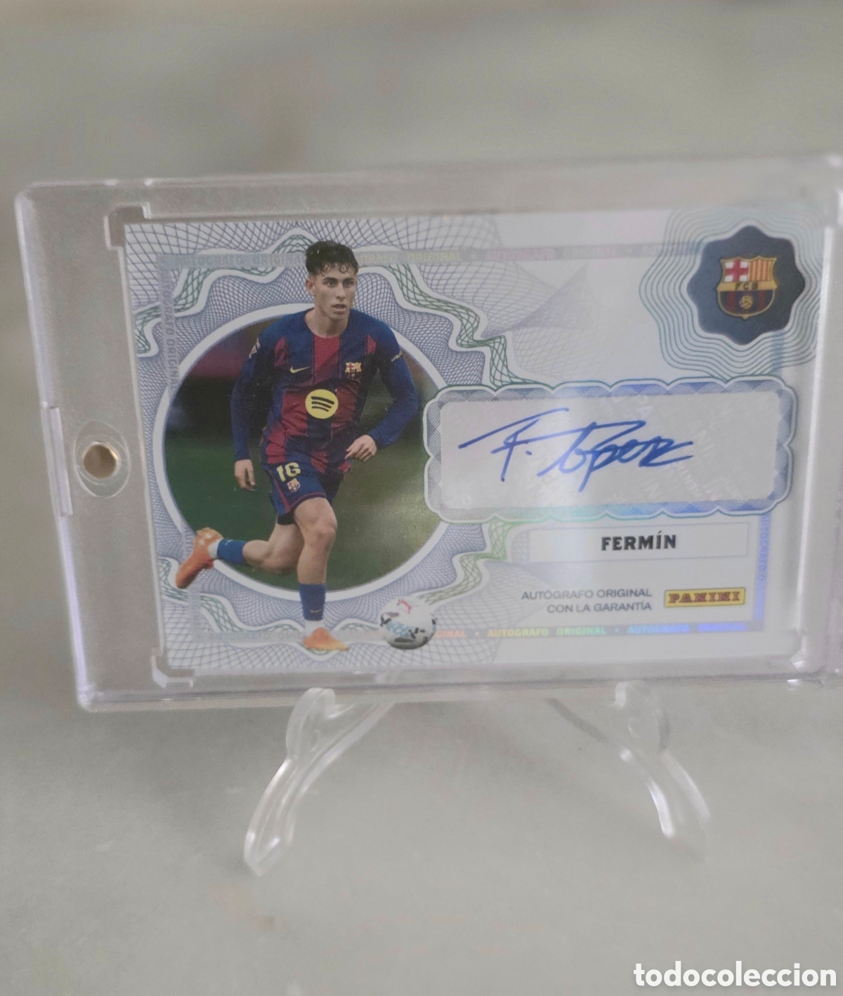 Football Stickers: Autografo panini Fermin Lopez
