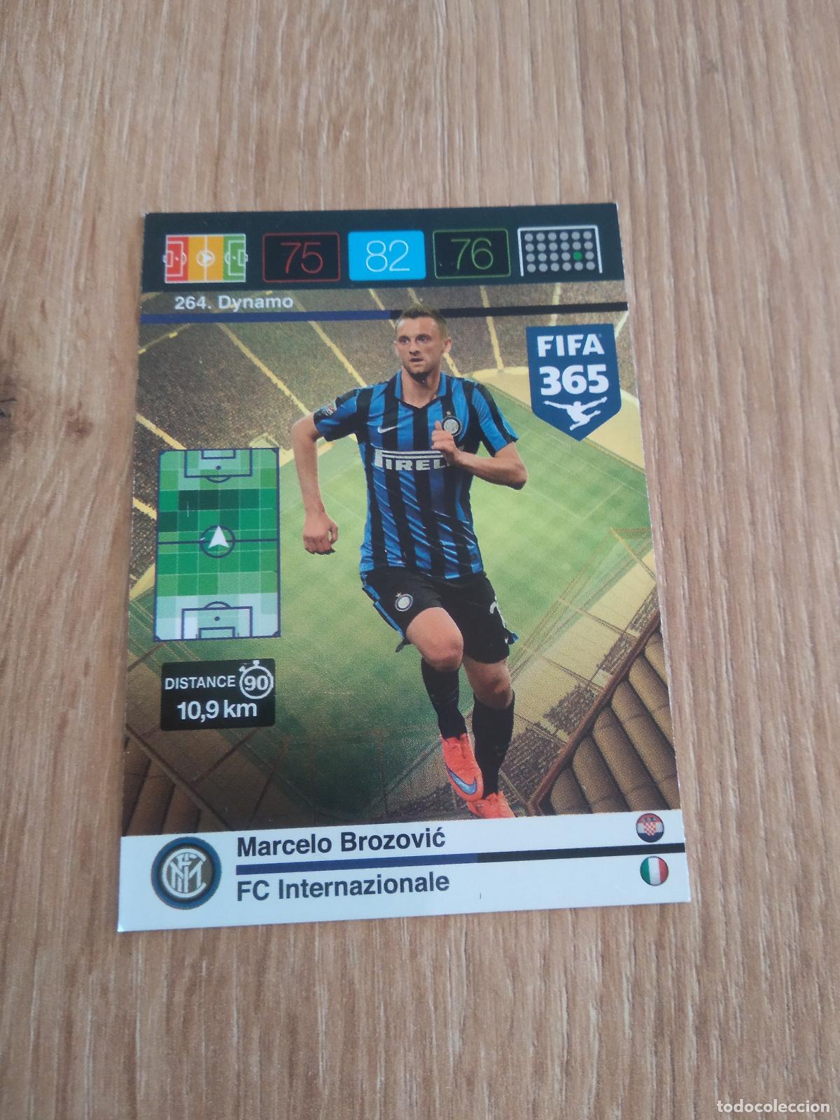 Football Stickers: 264 BROZOVIC INTER MILAN CROMO FUTBOL PANINI FIFA 365 2015-2016 ADRENALYN 15-16