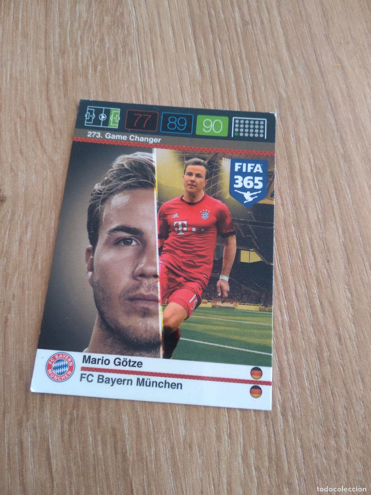 Football Stickers: 273 MARIO GOTZE BAYERN MUNICH CROMO FUTBOL PANINI FIFA 365 2015-2016 ADRENALYN 15-16